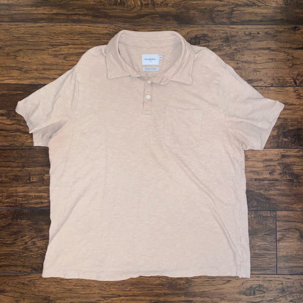 Goodfellow & Co Men's Light Brown Polo Shirt